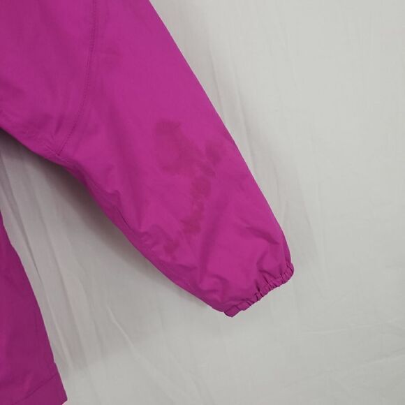 North Face Hyvent Jacket Girls 14/16 Large Hot Pink Rain Waterproof Windproof L - Picture 2 of 8